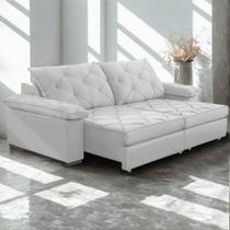 Sofá Retrátil e Reclinável 2,80m Clara Conforto Premium e Design Elegante Lansof Brasil