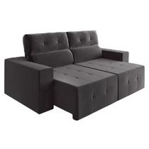 Sofá Retrátil e Reclinável 2m 3 Lugares Fênix Veludo Mamflex