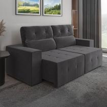 Sofá Retrátil E Reclinável 2m 3 Lugares Fênix Veludo Mamflex