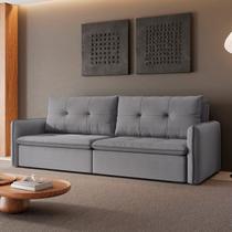 Sofá Retrátil e Reclinável 3 Lugares 160cm Braga