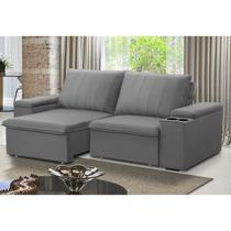 Sofá Retrátil e Reclinável 3 Lugares 205cm com Porta Copos Ballarat Sofá Retrátil e Reclinável 3 Lugares 205cm com Porta Copos Ballarat