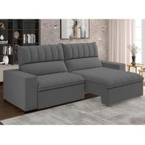 Sofá Retrátil e Reclinável 3 Lugares 207cm Multimóveis CR45333 Sofá Retrátil e Reclinável 3 Lugares 207cm Multimóveis CR45333