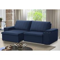 Sofá Retrátil e Reclinável 3 Lugares 225cm com Porta Copos Ballarat Sofá Retrátil e Reclinável 3 Lugares 225cm com Porta Copos Ballarat