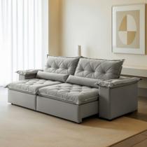 Sofá Retrátil e Reclinável 3 Lugares 290cm Ouro Preto