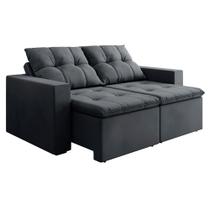 Sofá Retrátil e Reclinável 3 Lugares 2m Veludo Damasco