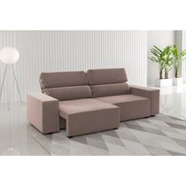 Sofá Retrátil e Reclinável 3 Lugares 2m Veludo Lion Sofá Retrátil e Reclinável 3 Lugares 2m Veludo Lion