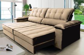 Sofá Retrátil e Reclinável 3 Lugares 300 Cm Ferrara