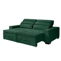 Sofa retratil e reclinavel 3 lugares Barcelona Verde A90