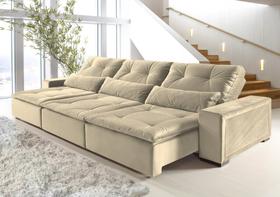 Sofá Retrátil e Reclinável 3 Lugares Búzios Espresso Móveis Sofá Retrátil e Reclinável 3 Lugares Búzios Espresso Móveis