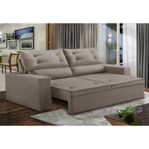 Sofá Retrátil e Reclinável 3 lugares com Molas 2,00m Laisa Suede Capuccino Madelina Decor Sofá Retrátil e Reclinável 3 lugares com Molas 2,00m Laisa Suede Capuccino Madelina Decor