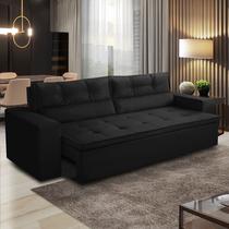 Sofá Retrátil e Reclinável 3 lugares com Molas 2,00m Vanessa Suede Rover & Beato