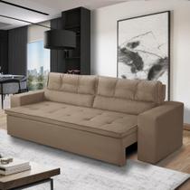 Sofá Retrátil e Reclinável 3 lugares com Molas 2,00m Vegas Suede Cappuccino Adonai Estofados Sofá Retrátil e Reclinável 3 lugares com Molas 2,00m Vegas Suede Cappuccino Adonai Estofados