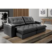 Sofá Retrátil e Reclinável 3 Lugares Diamante Sofá Retrátil e Reclinável 3 Lugares Diamante