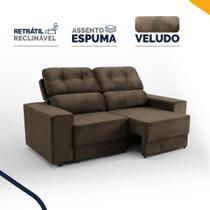 Sofá Retrátil e Reclinável 3 Lugares Espuma Fibra Siliconada Maringá 180cm Sofá Retrátil e Reclinável 3 Lugares Espuma Fibra Siliconada Maringá 180cm