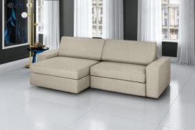 Sofá Retrátil e Reclinável 3 Lugares Linho Cosmos 200cm Sofá Retrátil e Reclinável 3 Lugares Linho Cosmos 200cm