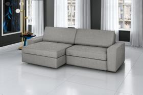 Sofá Retrátil e Reclinável 3 Lugares Linho Cosmos 200cm Sofá Retrátil e Reclinável 3 Lugares Linho Cosmos 200cm
