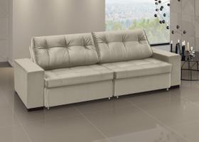 Sofá Retrátil e Reclinável 3 Lugares Linho Orion 200cm