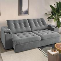 Sofá Retrátil E Reclinável 3 Lugares New Coliseu Selmer