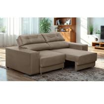 Sofá retrátil e reclinável 3 lugares Roma Suede Sofá retrátil e reclinável 3 lugares Roma Suede