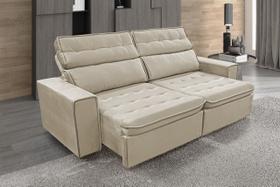 Sofá Retrátil e Reclinável 3 Lugares Zara 2,50m-Élpis Móveis