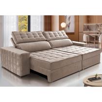 Sofá Retrátil e Reclinável 3,15m Cama inBox Big Star com SoftGelD40 Velupluma Bege Sofá Retrátil e Reclinável 3,15m Cama inBox Big Star com SoftGelD40 Velupluma Bege
