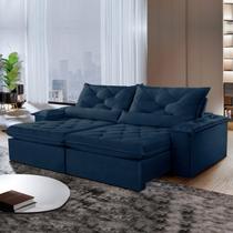 Sofá Retrátil e Reclinável 4 Lugares 220cm Diamond Super Pillow Sofá Retrátil e Reclinável 4 Lugares 220cm Diamond Super Pillow