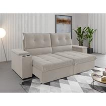 Sofá Retrátil e Reclinável 4 Lugares 2,3m Veludo Horus