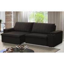 Sofá Retrátil e Reclinável 4 Lugares 245cm com Porta Copos Ballarat Sofá Retrátil e Reclinável 4 Lugares 245cm com Porta Copos Ballarat