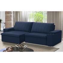 Sofá Retrátil e Reclinável 4 Lugares 245cm com Porta Copos Ballarat Sofá Retrátil e Reclinável 4 Lugares 245cm com Porta Copos Ballarat