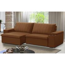 Sofá Retrátil e Reclinável 4 Lugares 245cm com Porta Copos Ballarat Sofá Retrátil e Reclinável 4 Lugares 245cm com Porta Copos Ballarat