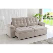 Sofá Retrátil e Reclinável 4 Lugares 250cm Veludo Detroit Sofá Retrátil e Reclinável 4 Lugares 250cm Veludo Detroit