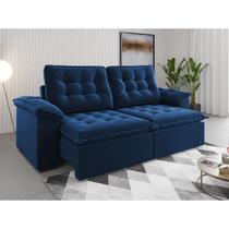 Sofá Retrátil e Reclinável 4 Lugares 250cm Veludo Detroit Sofá Retrátil e Reclinável 4 Lugares 250cm Veludo Detroit