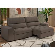 Sofá Retrátil e Reclinável 4 Lugares 255cm Barcelona
