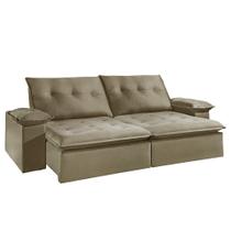 Sofá Retrátil e Reclinável 4 Lugares 2,5m Manchester Bianchi Castor