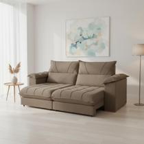 Sofá Retrátil e Reclinável 4 Lugares 290cm Italia Sofá Retrátil e Reclinável 4 Lugares 290cm Italia