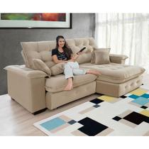 Sofá Retrátil e Reclinável 4 lugares Coliseu 2.30m Super Pillow