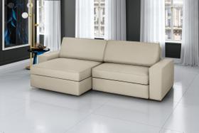 Sofá Retrátil e Reclinável 4 Lugares Veludo Cosmos 260cm Sofá Retrátil e Reclinável 4 Lugares Veludo Cosmos 260cm