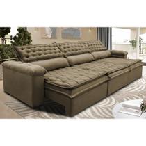 Sofá Retrátil e Reclinável 4,12m Molas Ensacadas Cama inBox Botonê Espuma Viscoelástico Castor Sofá Retrátil e Reclinável 4,12m Molas Ensacadas Cama inBox Botonê Espuma Viscoelástico Castor