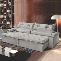 Sofá Retrátil e Reclinável 5 Lugares 290cm Agatha