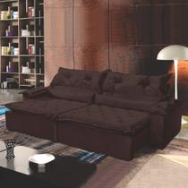 Sofá Retrátil e Reclinável 5 Lugares 290cm Agatha