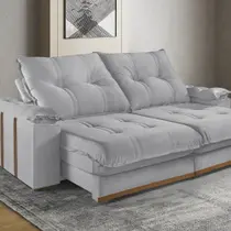 Sofá Retrátil e Reclinável 5 Lugares M-193 2,90m Molas Ensacadas Pillow Top Estofados Martins