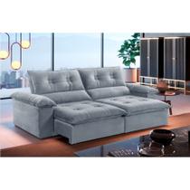 Sofá Retrátil e Reclinável Atenas 1,80m 02 Lugares Mola Ensacada TXR