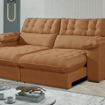 Sofá Retrátil e Reclinável Barcelona 250 Cm Veludo com Molas Ensacadas Sofá Retrátil e Reclinável Barcelona 250 Cm Veludo com Molas Ensacadas