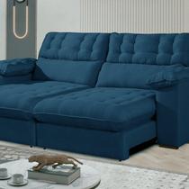 Sofá Retrátil e Reclinável Barcelona 290 Cm Veludo com Molas Ensacadas Sofá Retrátil e Reclinável Barcelona 290 Cm Veludo com Molas Ensacadas