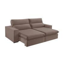 Sofá Retrátil e Reclinável Bee 2,50 M Veludo