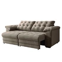 Sofá Retrátil e Reclinável Bipartido 2 Lugares 2,10m Veludo Coliseu Selmer Sofá Retrátil e Reclinável Bipartido 2 Lugares 2,10m Veludo Coliseu Selmer