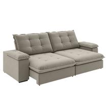 Sofá Retrátil e Reclinável Bipartido 2,50m 4 Lugares Fofão Slim Luizzi