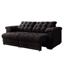 Sofá Retrátil e Reclinável Bipartido 3 Lugares 2,30m Suede Veludo Coliseu Selmer - EXATA Sofá Retrátil e Reclinável Bipartido 3 Lugares 2,30m Suede Veludo Coliseu Selmer - EXATA