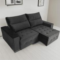 Sofá Retrátil e Reclinável Coimbra Veludo Luxor Espuma D28