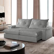 Sofá Retrátil e Reclinável com Catraca Blindada 200cm Mônaco Sofá Retrátil e Reclinável com Catraca Blindada 200cm Mônaco